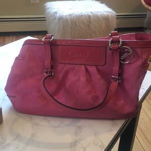 Pink Monogram Coach Bag